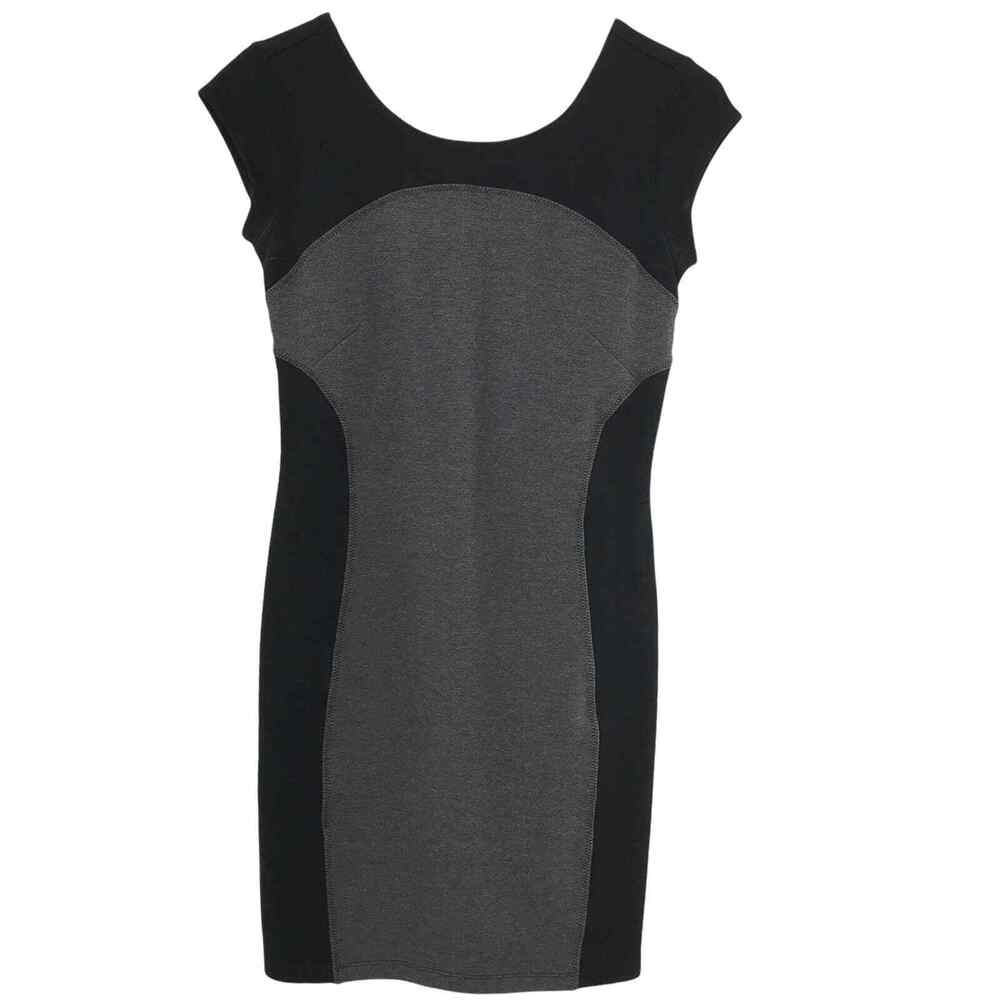 Athleta Dress Womens Extra Extra Small Black Gray Stretch Bodycon Sleeveless